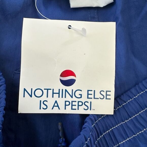 Pepsi ~ Mens Royal Blue Pull On Shorts ~ drawstring waist ~ size Medium ~ NWT - Picture 8 of 10